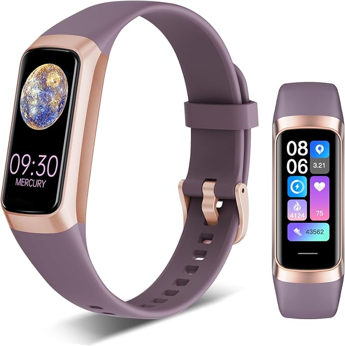 Fitness Tracker, 24/7 Heart Rate Blood Oxygen Blood Pressure Body Temp Monitor by Unknown