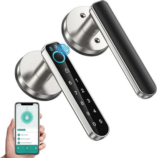 Fingerprint Door Lock-biometric Door Lock-Smart Door knob-with passcode keypad by Unknown