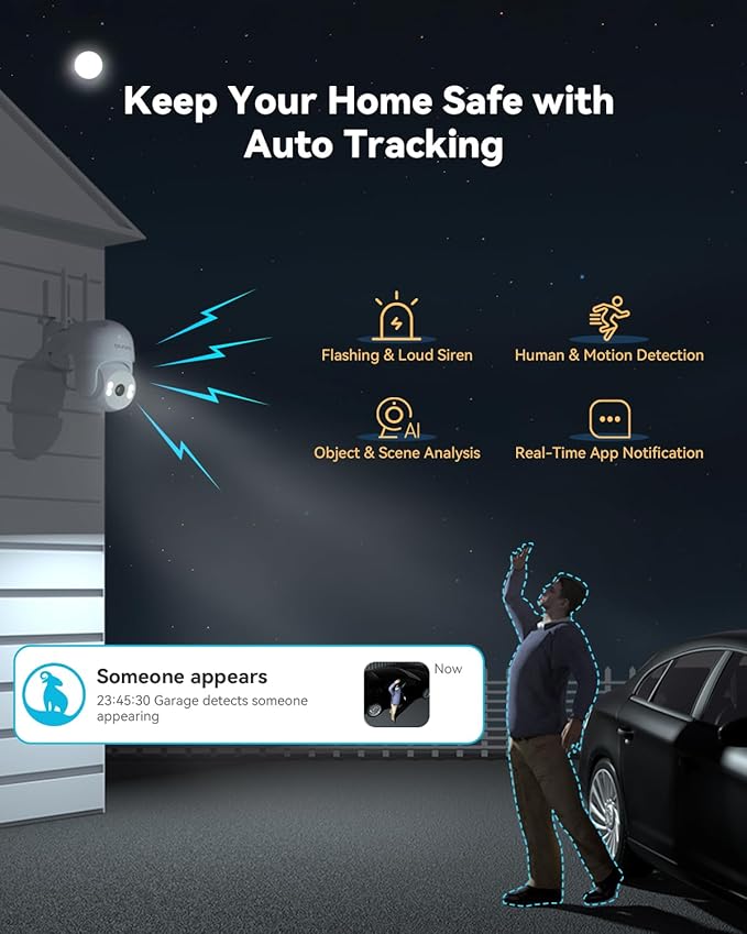 blurams 2K Outdoor Camera Wired, 5GHz/2.4GHz Wi-Fi Cameras - Image 4
