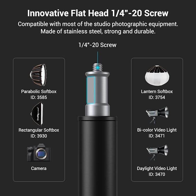 SmallRig 110"/9.2ft Photography Light Stand - Image 3