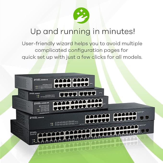 Zyxel 48 Port PoE Switch | Smart Managed | Gigabit Network Ethernet Switch | - Image 5