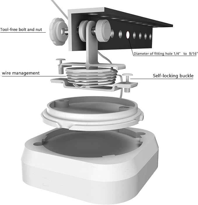 Zwolf No-Drill Mount Bracket for Chamberlain Garage Door Opener Damage-Free - Image 3