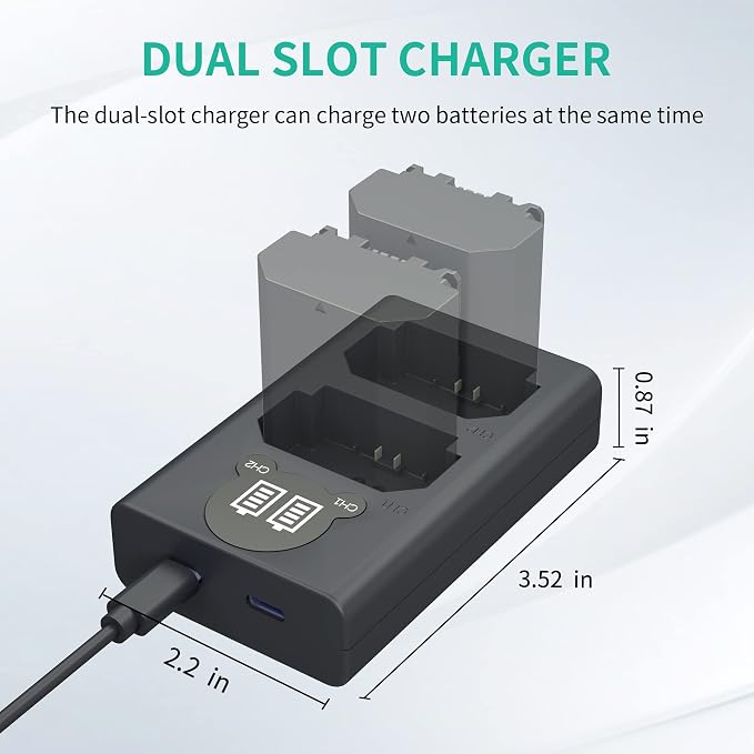 LP NP-FZ100 Camera Battery Charger, Dual USB Charger - Image 6