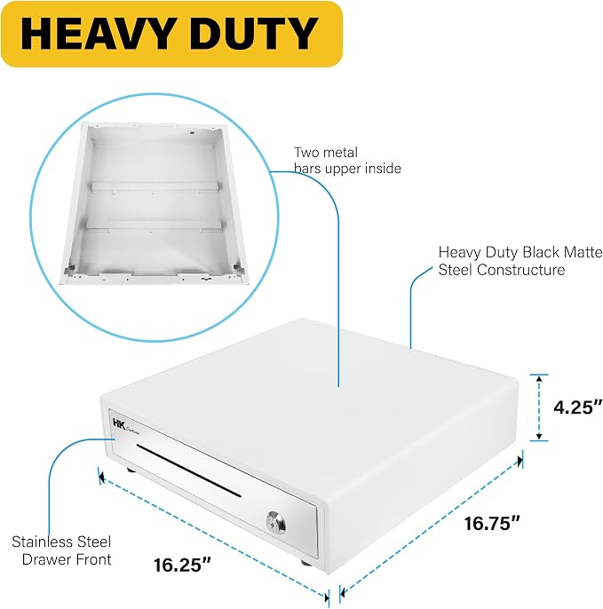 HK SYSTEMS 16inch "Stainless Steel" Front Heavy Duty POS"USB" Interface Cash - Image 3