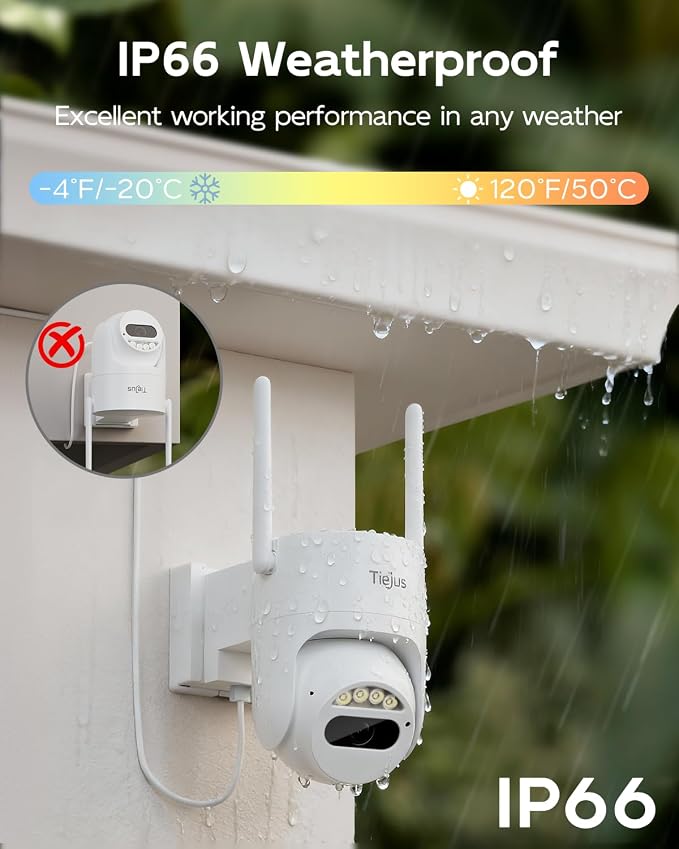5G/2.4G Security Camera Outdoor, 3MP Wired Cameras 24/7 Recording, Plug-in Power - Image 5