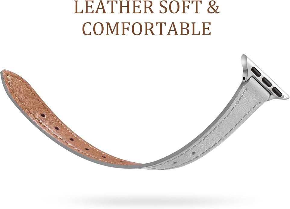 Charlam Slim Leather Band Compatible - Image 3