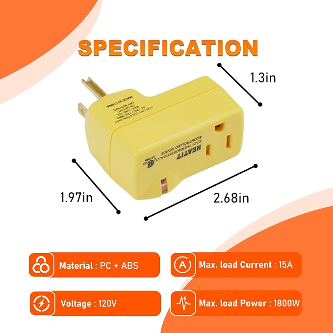 HEATIT ET-21 Freeze Thermostatically Controlled Outlet On at 38F /Off at 50F - Image 6