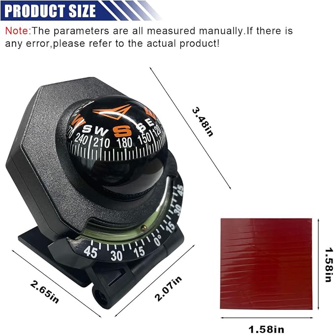 Car Compass, Car Dashboard Compass Ball - Image 2