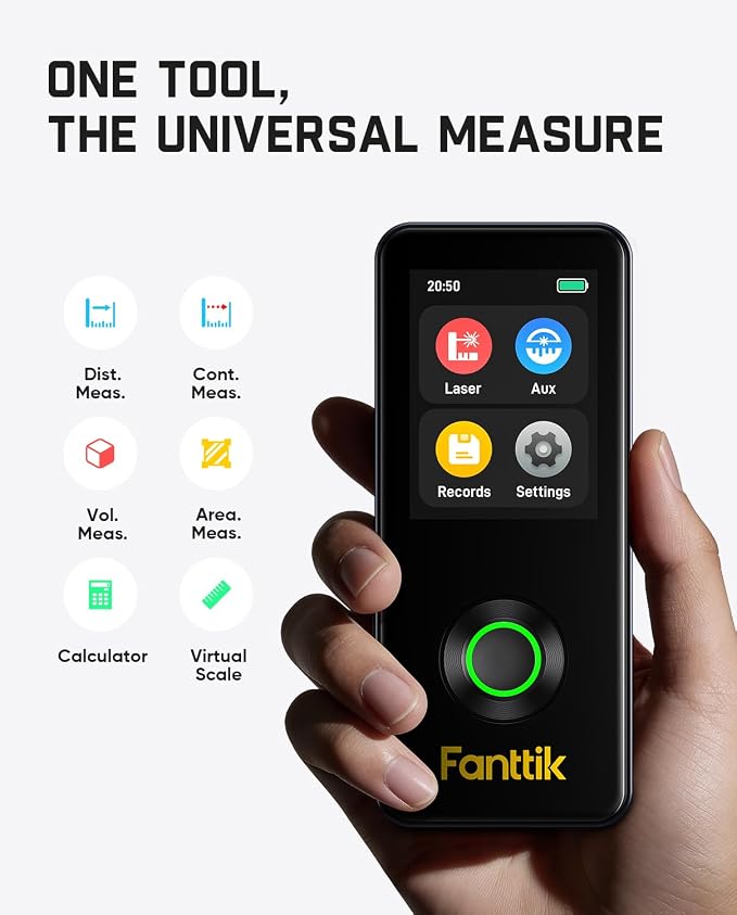 Fanttik Neo A11 Pro Laser Measuring Tool, 165FT Laser Measure - Image 3
