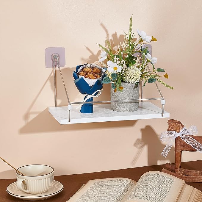 UNICRAFTALE White Small Mini Projector Shelf - Image 2