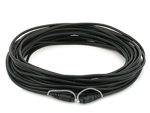 Monoprice 102669 S/PDIF Digital Optical Audio Cable, 50ft Black by Monoprice