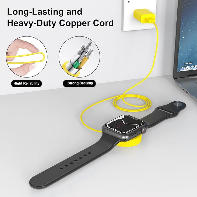 Fast Charger for Apple Watch Charger, Magnetic iWatch Charger to USB A Cable - Image 9
