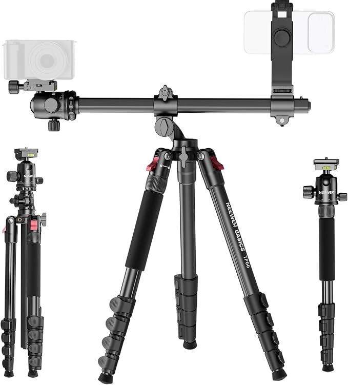 NEEWER Basics 64.5" Horizontal Overhead Tripod Monopod by Neewer