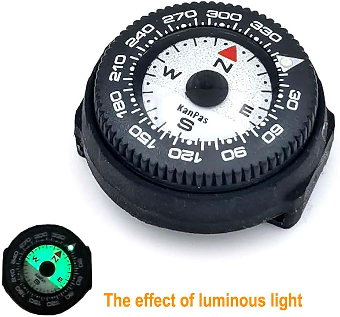 KanPas Mini Button Map Compass - Image 3