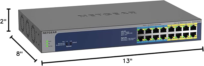 NETGEAR 16-Port Gigabit Ethernet Unmanaged 380W PoE Switch - Image 7