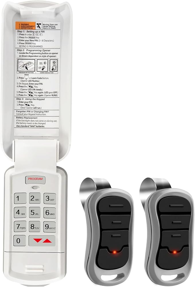 Avisontek GK-BX G3T-BX for Genie Garage Door Opener Keypad Remote, Replacement by Avisontek