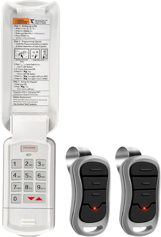 Avisontek GK-BX G3T-BX for Genie Garage Door Opener Keypad Remote, Replacement by Avisontek