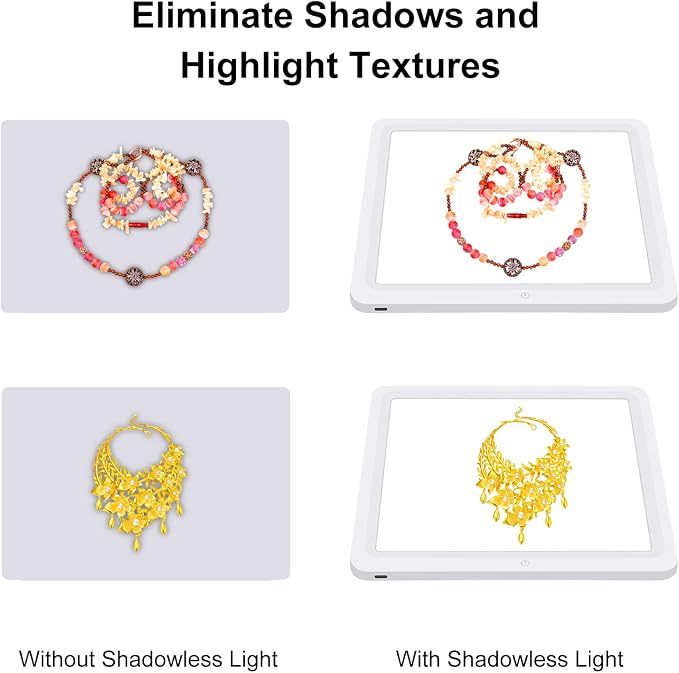 LED Shadowless Light Panel Pad for Photo Studio Box, PULUZ Photography Soft - Image 3