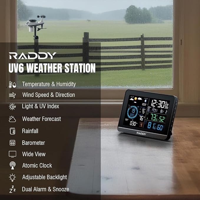 Raddy UV-6 Professional Weather Station - Image 9