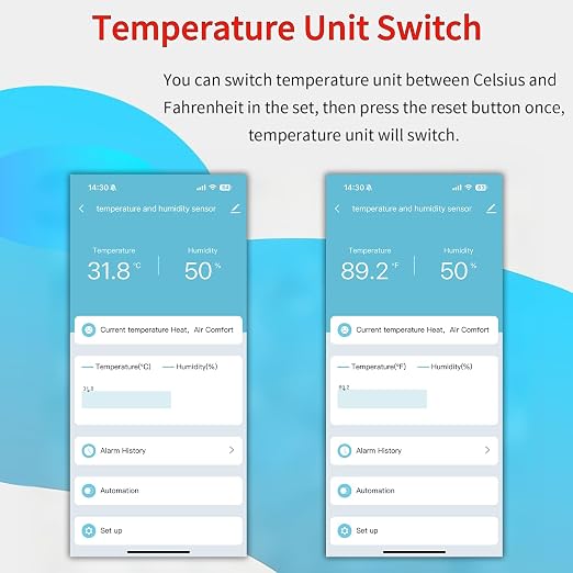 WiFi Temperature Humidity Sensor Smart Hygrometer Thermometer Sensor - Image 4
