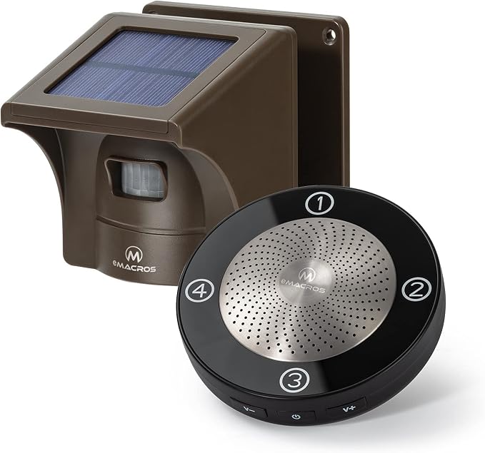 eMACROS Non-APP Wireless Driveway Alarm — 1/2 Mile Solar Motion Sensor - Image 4