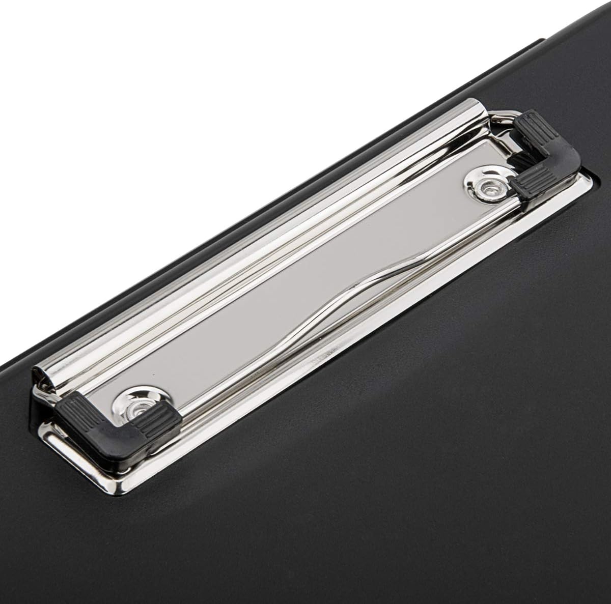 ZCZN Plastic A4 Form Storage Box Case, Black Clipboard Case, Suitable for School, Utility, Industrial Office, Medical Personnel, Set of 2