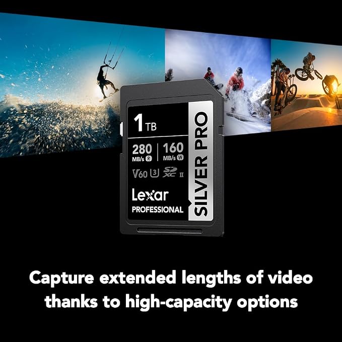 Lexar 1TB Professional Silver PRO SD Card, Full HD, - Image 4