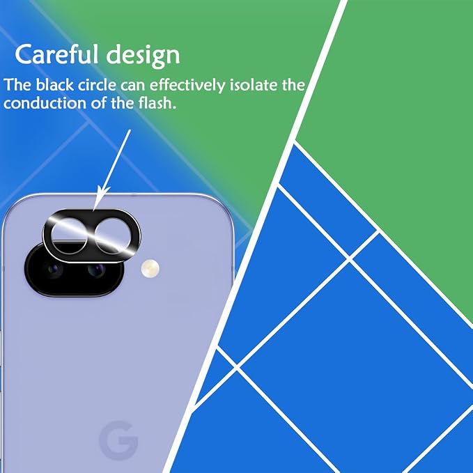 BIGFACE for Pixel 9A Tempered Glass Screen Protector + Camera Lens Protector - Image 4