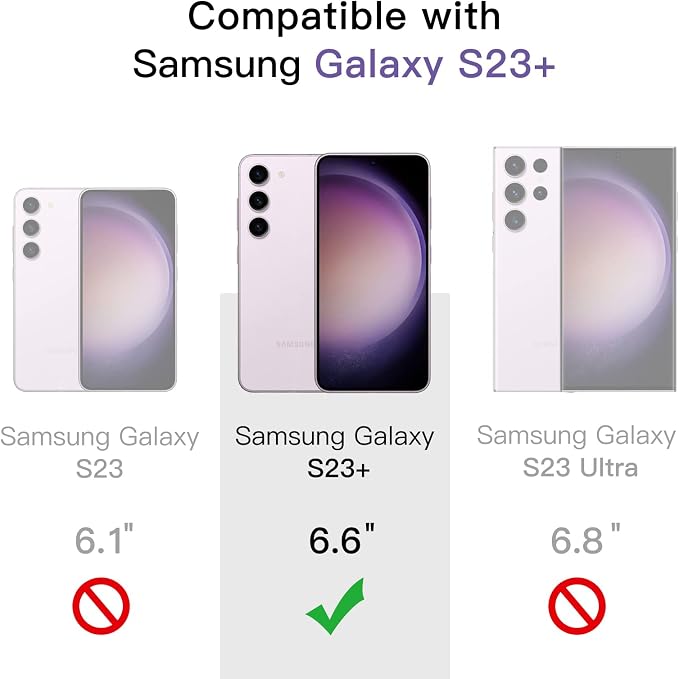 JETech Screen Protector for Samsung Galaxy S23+ / S23 Plus 5G 6.6-Inch - Image 3