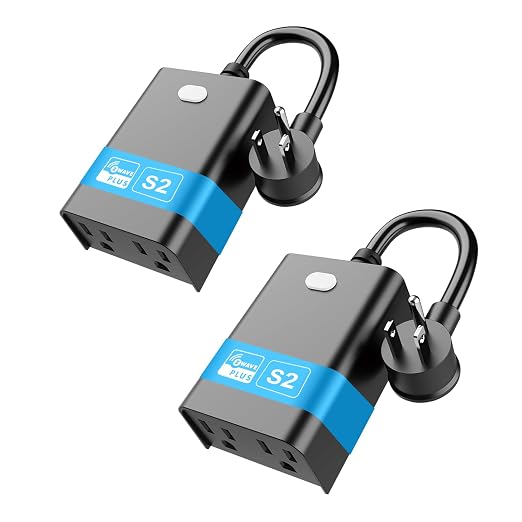 New One 2 Pack Zwave Outdoor Smart Plug by NewOne