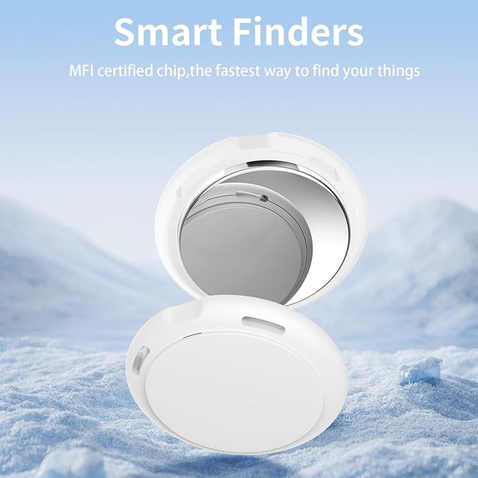 2 Pack Tracker Tags Pair with Apple Find My Bluetooth Air Smart Tags Key Finder - Image 2