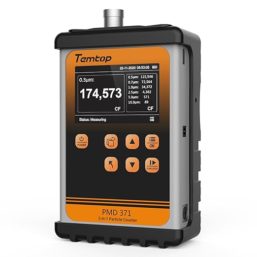 Temtop PMD371 Professional Particle Counter: Comprehensive Portable Particulate by Temtop