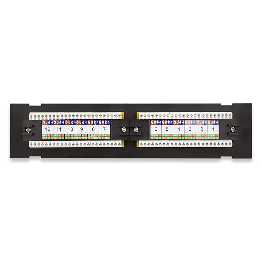 iwillink 12-Port Mini Vertical Cat6 Patch Panel, 10Gbps Network Panel - Image 3