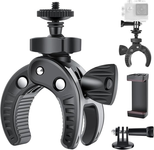 UTEBIT Camera Mount Clamp, Umbrella Clamp Motorcycle Camera Pole Mount Desk by UTEBIT