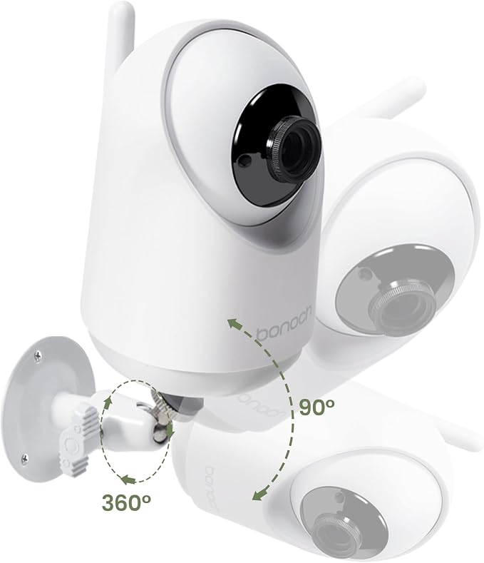 bonoch Adjustable Baby Monitor Wall Mount, Compatible Baby Camera Adjustable - Image 2
