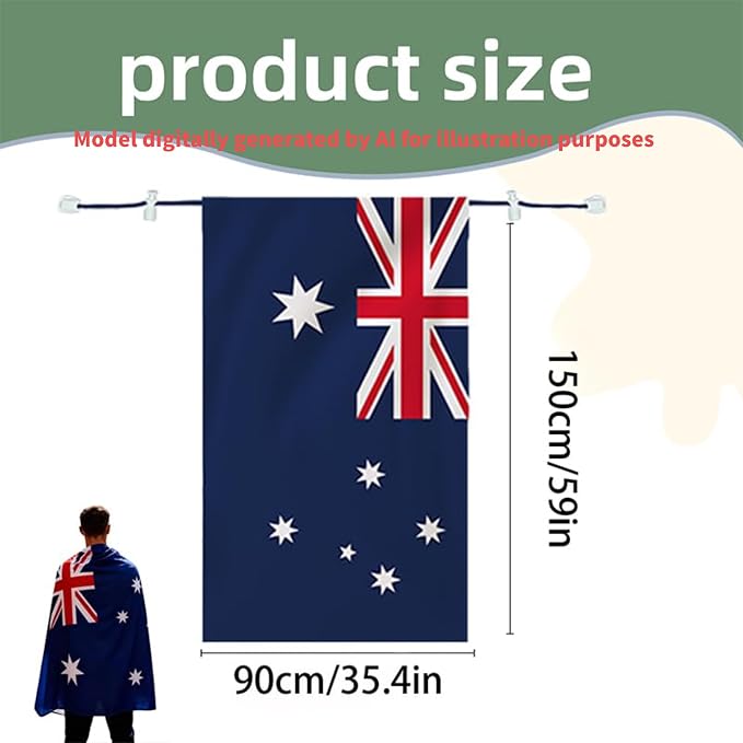 Flag Cape, Wearable Flag Costume, Be Suitable - Image 3
