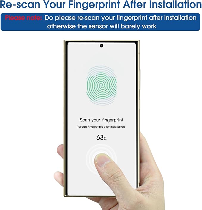 amFilm Auto-Alignment OneTouch for Samsung Galaxy S24 Ultra 6.8'' Screen - Image 6