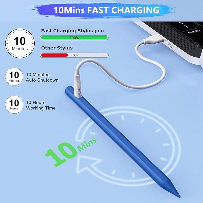 Stylus Pen for iPad A16/10th/9th Generation, 10Mins Fast Charge for Apple - Image 3