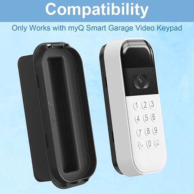 Swivel Mount for myQ Smart Garage Video Keypad, Angled Adjustable 40 to 140 - Image 2