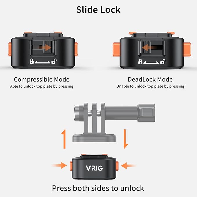 VRIG Camera Tripod Quick Release Plate Universal Mount Magnetic Base Adapter - Image 2