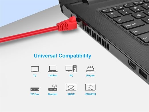 Monoprice Cat6A 10ft Red Patch Cable Double Shielded 26AWG 10G Pure Bare Copper - Image 5