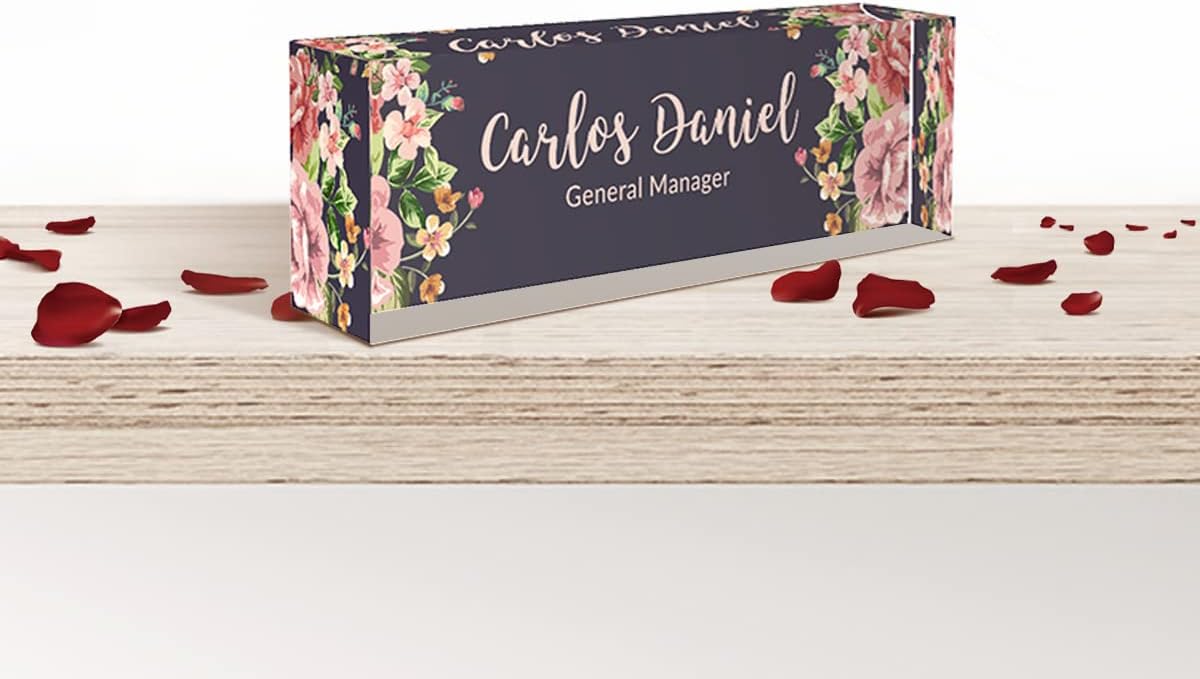 Personalized Name Plates for Desk | Custom Plate Gifts|Office Decor Women|Name Tags|Desk Decorations Women or Men|Acrylic Office Decorations