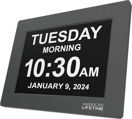 American Lifetime 【New 2024】 Dementia Clock Large Digital Clock by AmericanLifetime