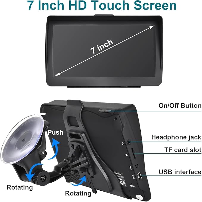 7-Inch HD Touchscreen GPS Navigator - Image 6