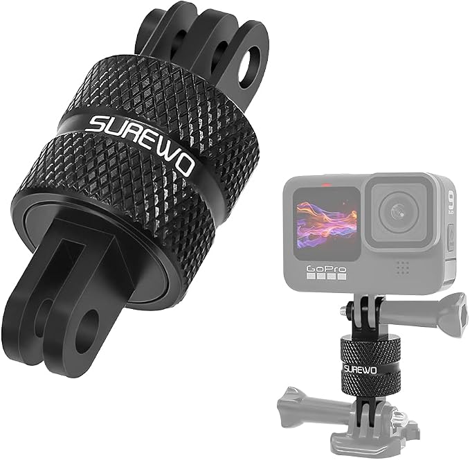Aluminum 360 Degree Rotation Camera Mount, Metal Bracket Adapter, Aluminum by SKEZN