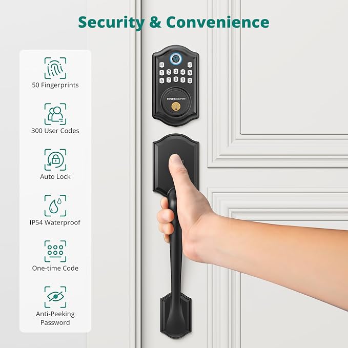 AkaGear DS10 Keyless Entry Door Lock - Image 4