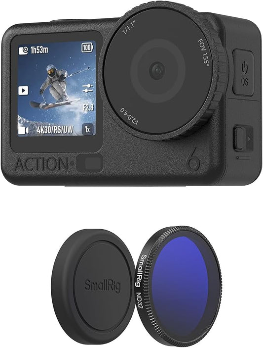 SmallRig ND32 Filter for DJI Osmo Action 6, Snap-On Polarizing Neutral Density by SmallRig