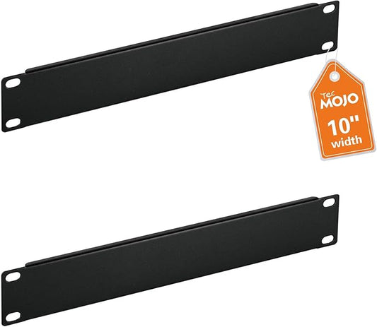 Tecmojo 2 Pack 1U Blank Rack Mount Panel, Steel Patch Panel Filler by Tecmojo