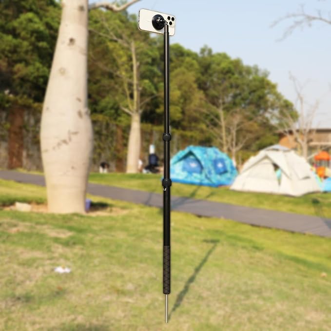 Camera Ground Spike for Monopod Selfie Stick, 1/4-20 Screw Staniless Steel - Image 6