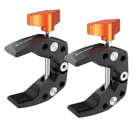 K&F CONCEPT 2 Pack Camera Mount Clamp, Super Crab Clamp by KFCONCEPT
